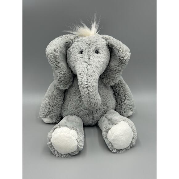 Manhattan Toy Company Gray Elephant Plush 13” Stuffed Animal 2011 - Picture 1 of 9